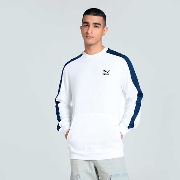 CLASSICS Utility Men's Crew-Neck Sweatshirt, PUMA White, extralarge-IND