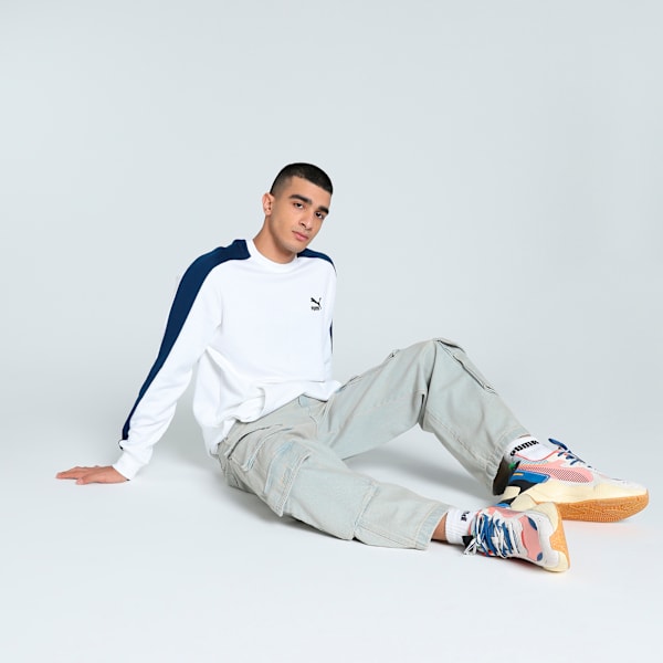 CLASSICS Utility Men's Crew-Neck Sweatshirt, PUMA White, extralarge-IND