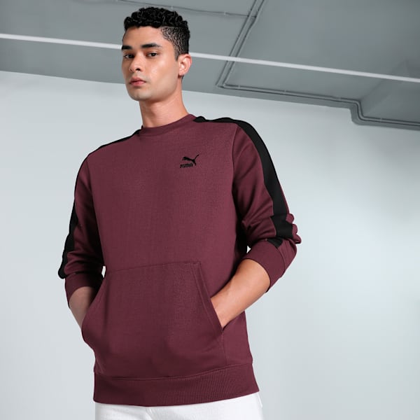 CLASSICS Utility Men's Crew-Neck Sweatshirt, Dark Jasper, extralarge-IND