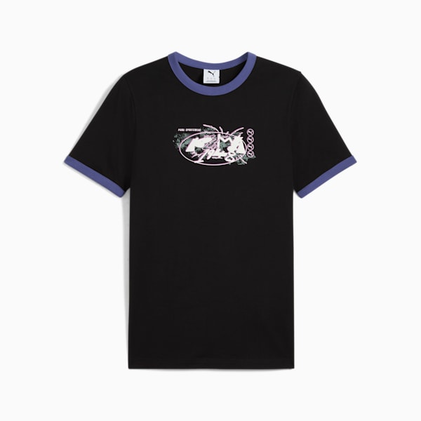 メンズ FUTURE.PUMA.ARCHIVE グラフィック リンガー 半袖 Tシャツ, PUMA Black, extralarge-JPN