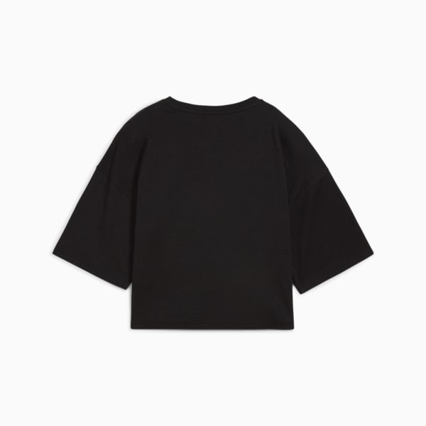 ウィメンズ ワードローブ ESS オーバーサイズ ショート 半袖 Tシャツ, PUMA Black, extralarge-JPN