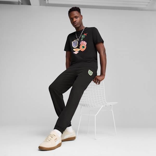 メンズ スポーツ レガシー フロント グラフィック 半袖 Tシャツ, PUMA Black, extralarge-JPN