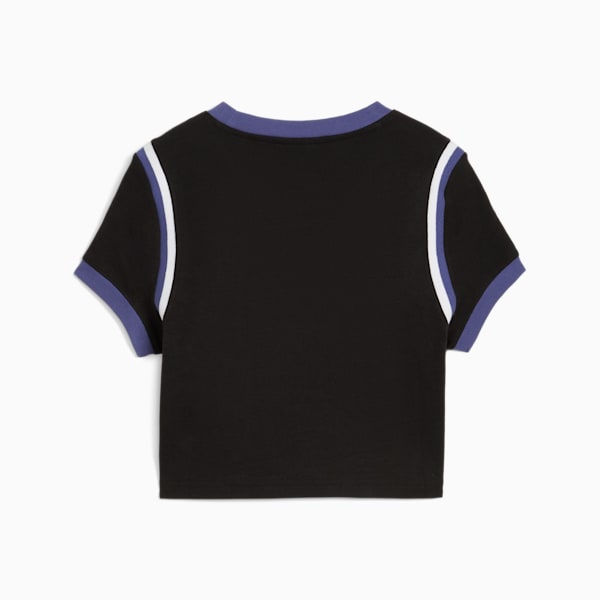 ウィメンズ フューチャー プーマ アーカイブ グラフィック ベビー 半袖 Tシャツ, PUMA Black-White, extralarge-JPN