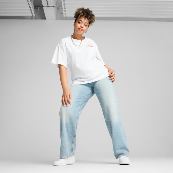 ウィメンズ ロード トゥ ユニティ リラックス グラフィック 半袖 Tシャツ, PUMA White, extralarge-JPN