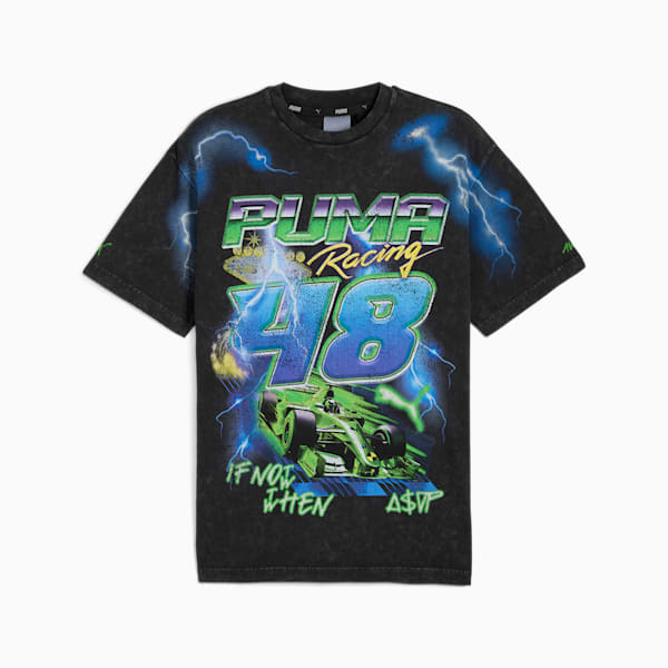 ユニセックス A$AP ROCKY x PUMA ボルト 半袖 Tシャツ, PUMA Black, extralarge-JPN