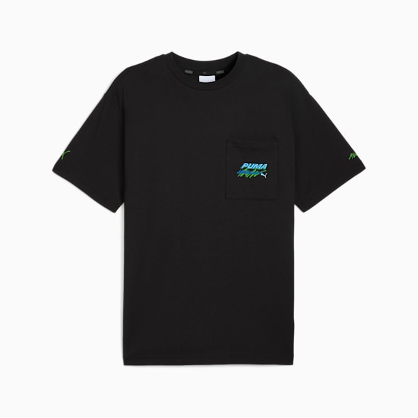 A$AP ROCKY x PUMA Men's Pocket Tee, PUMA Black, extralarge-IND