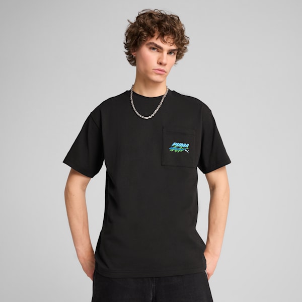 A$AP ROCKY x PUMA Men's Pocket Tee, PUMA Black, extralarge-IND