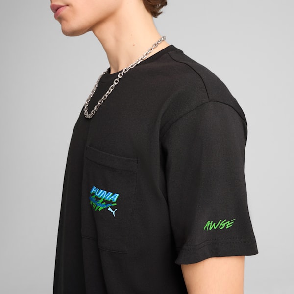 A$AP ROCKY x PUMA Men's Pocket Tee, PUMA Black, extralarge-IND