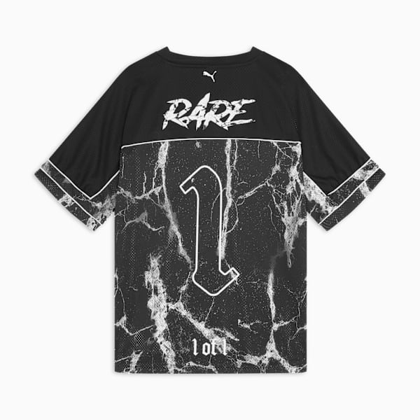 PUMA HOOPS x LAFRANCÉ Written in Chrome Football Jersey Men, PUMA Black-AOP, extralarge-GBR