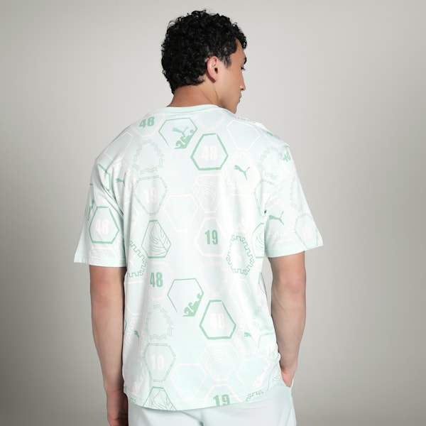 Men's PREMIUM Essential Relaxed AOP Tee, Peaceful Blue, extralarge-IND