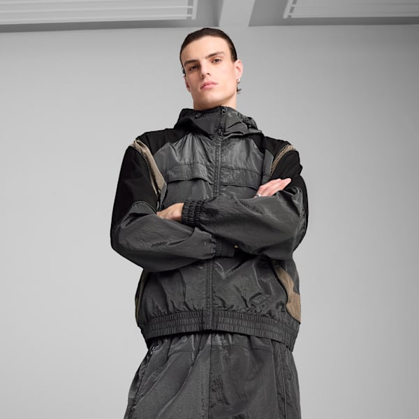 Chamarra de tela anti-desgarro para hombre Mostroverse, Dusky Gray, extralarge