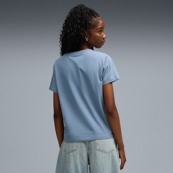 PUMA Wardrobe Essentials Women's Tee, Cool Blue, extralarge