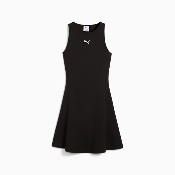 WARDROBE ESS Ribbed Dress Women, PUMA Black, extralarge