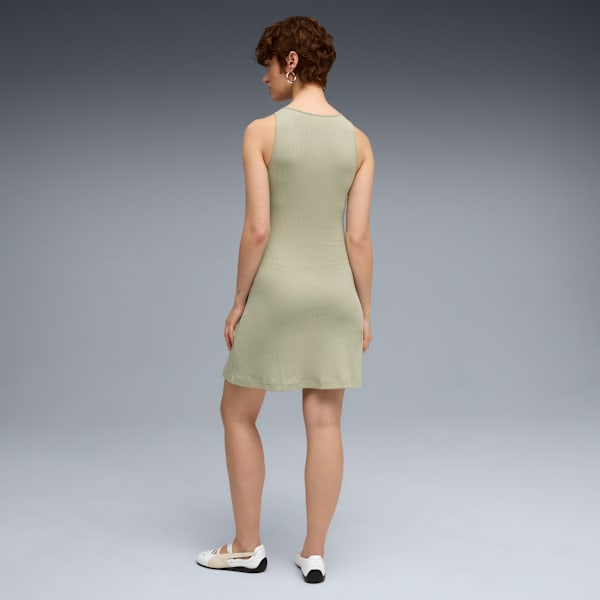 WARDROBE ESS Ribbed Dress Women, Lux Army, extralarge