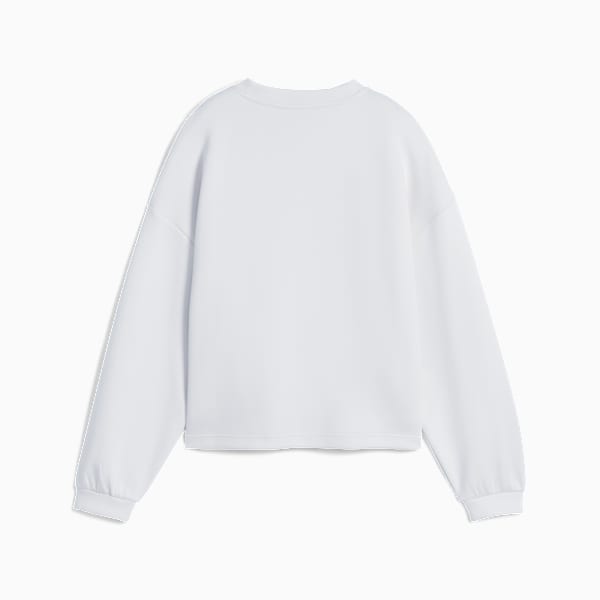 Wardrobe Essentials Oversized Crew Women, Silver Mist, extralarge