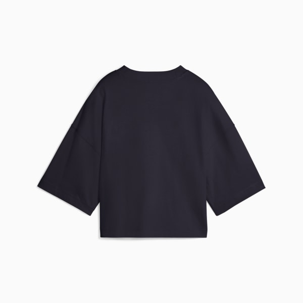 Premium Essentials Oversized Graphic Tee Women, New Navy, extralarge