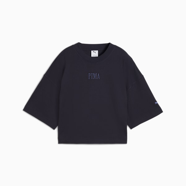 Premium Essentials Oversized Graphic Tee Women, New Navy, extralarge