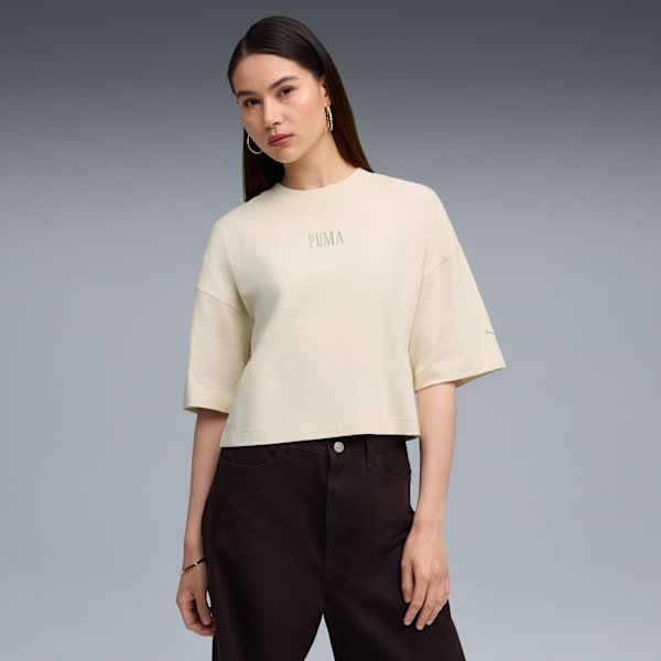 Premium Essentials Graphic Tee Women, Alpine Snow, extralarge