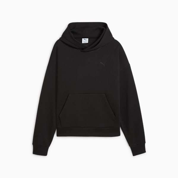 Wardrobe Essentials Boxy Hoodie Men, PUMA Black, extralarge