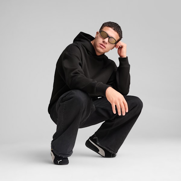 Wardrobe Essentials Boxy Hoodie Men, PUMA Black, extralarge