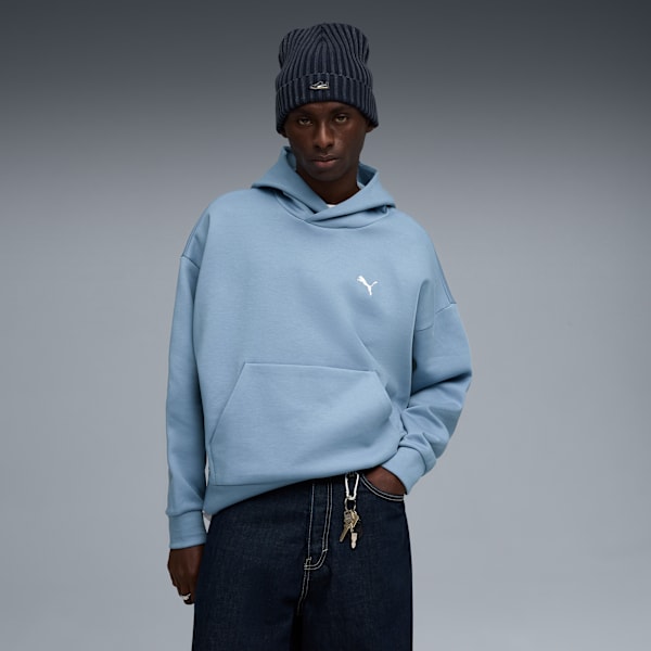 WARDROBE ESS Boxy Hoodie Men, Cool Blue, extralarge-GBR