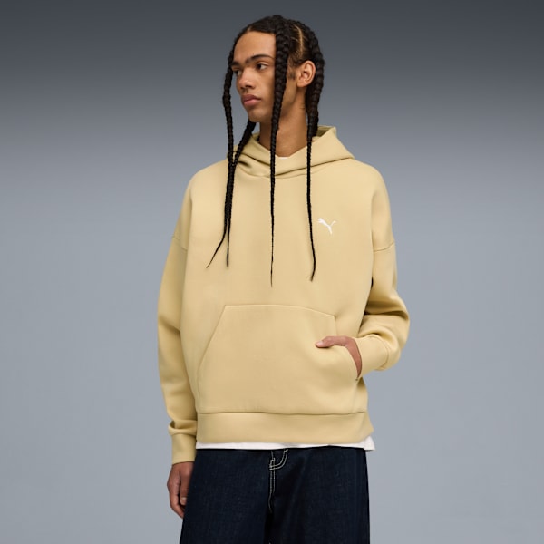 Wardrobe Essentials Boxy Hoodie Men, Pebble Path, extralarge