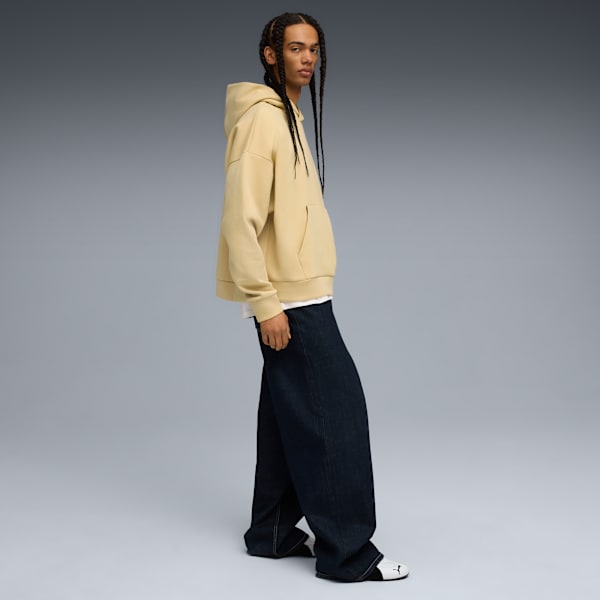 Wardrobe Essentials Boxy Hoodie Men, Pebble Path, extralarge