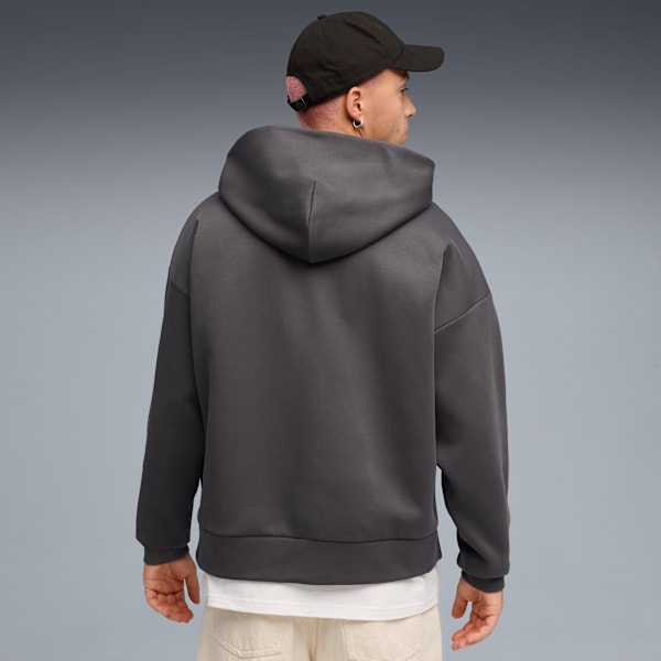 Wardrobe Essentials Boxy Full-Zip Hoodie Men, Dusky Gray, extralarge-GBR