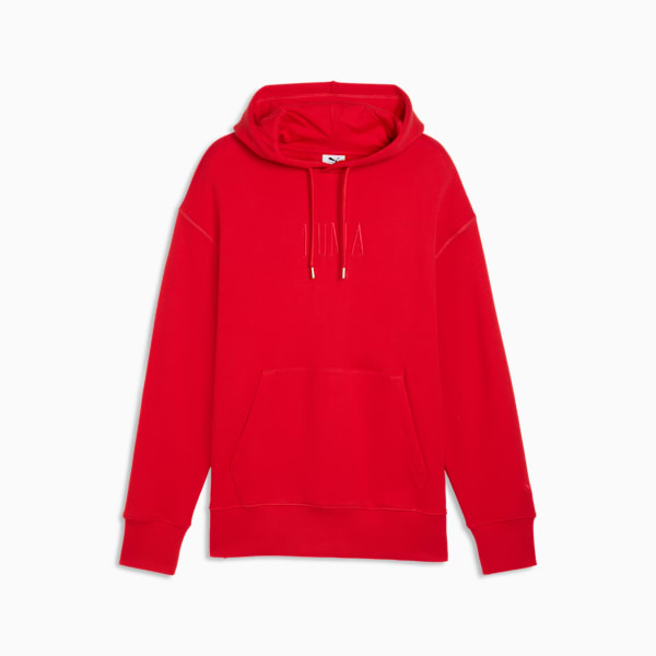 Premium Essentials Relaxed Graphic Hoodie Unisex, For All Time Red, extralarge