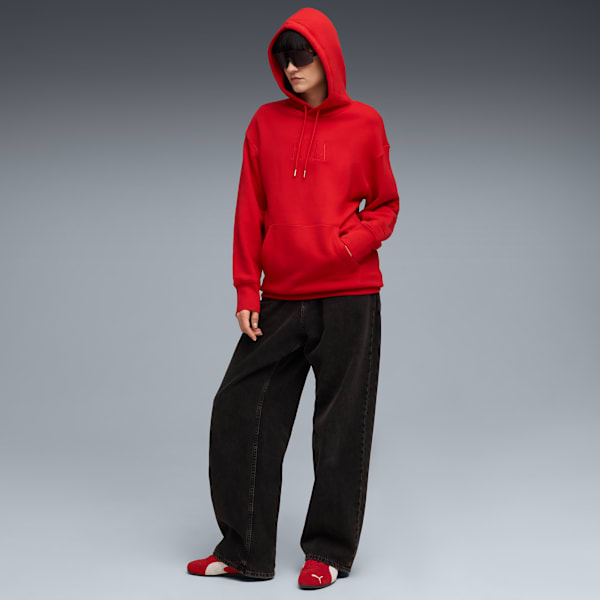 Premium Essentials Relaxed Graphic Hoodie Unisex, For All Time Red, extralarge