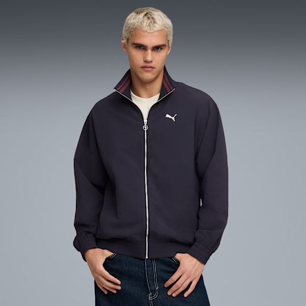 Premium ESS Track Jacket Unisex, New Navy-Ruby Shimmer, extralarge