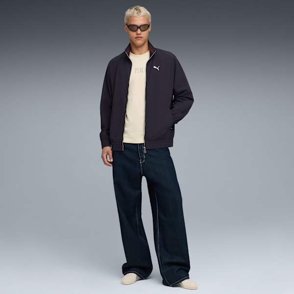 Premium ESS Track Jacket Unisex, New Navy-Ruby Shimmer, extralarge