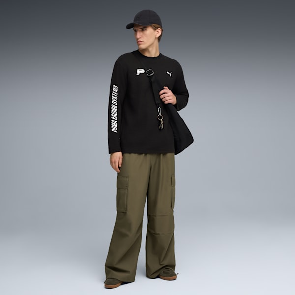 FUTURE.PUMA.ARCHIVE Waffle Relaxed Long Sleeve Tee Unisex, PUMA Black, extralarge