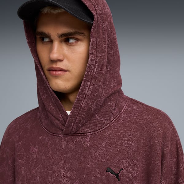 Sudadera estilo boxy FUTURE.PUMA.ARCHIVE Washed, Ruby Shimmer, extralarge