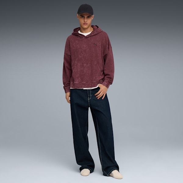 Sudadera estilo boxy FUTURE.PUMA.ARCHIVE Washed, Ruby Shimmer, extralarge