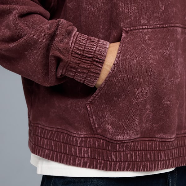 Sudadera estilo boxy FUTURE.PUMA.ARCHIVE Washed, Ruby Shimmer, extralarge