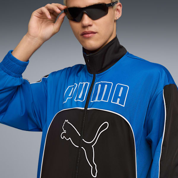 FUTURE.PUMA.ARCHIVE Jacket Unisex, Mountain Blue-PUMA Black, extralarge