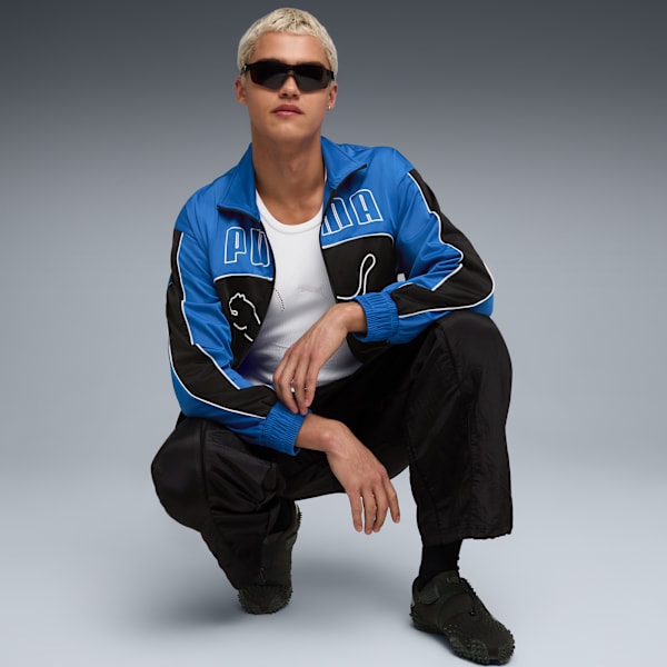 FUTURE.PUMA.ARCHIVE Jacket Unisex, Mountain Blue-PUMA Black, extralarge