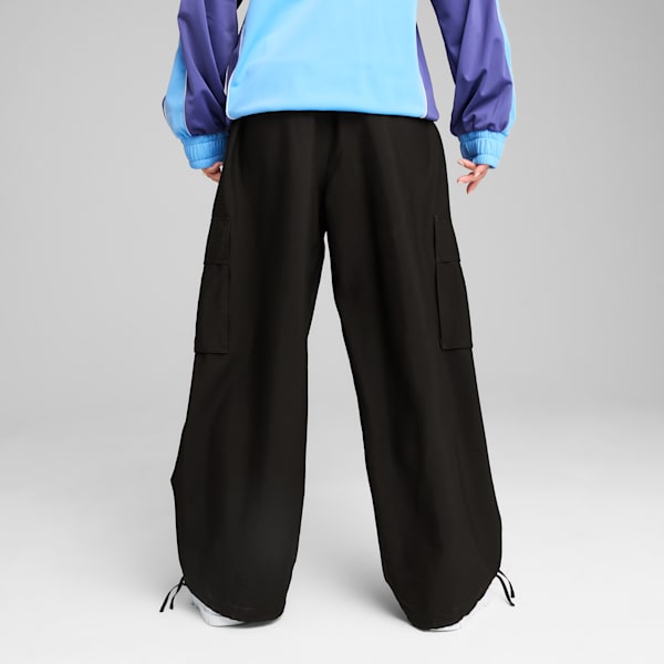 FUTURE.PUMA.ARCHIVE Extreme Unisex Oversized Woven Cargo Pants, PUMA Black, extralarge-IND