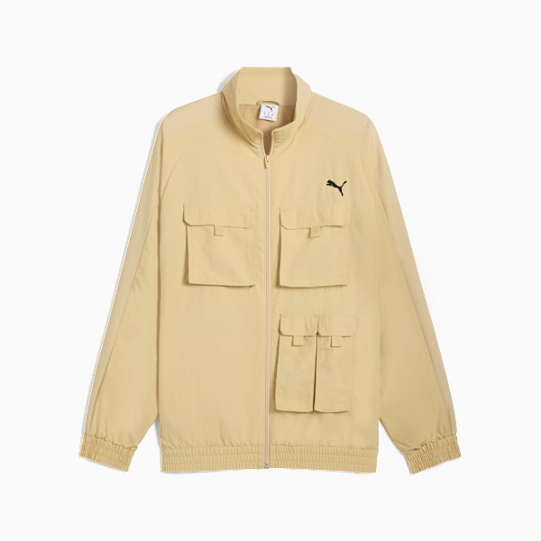 T7 Cargo Relaxed Track Jacket Men, Pebble Path, extralarge