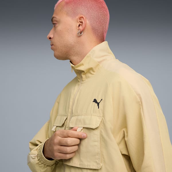 T7 Cargo Track Jacket Men, Pebble Path, extralarge