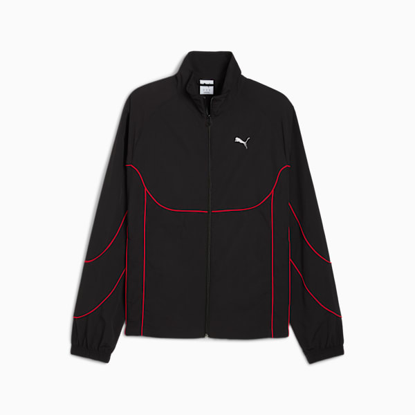 PUMATECH Track Jacket Men, PUMA Black-For All Time Red, extralarge