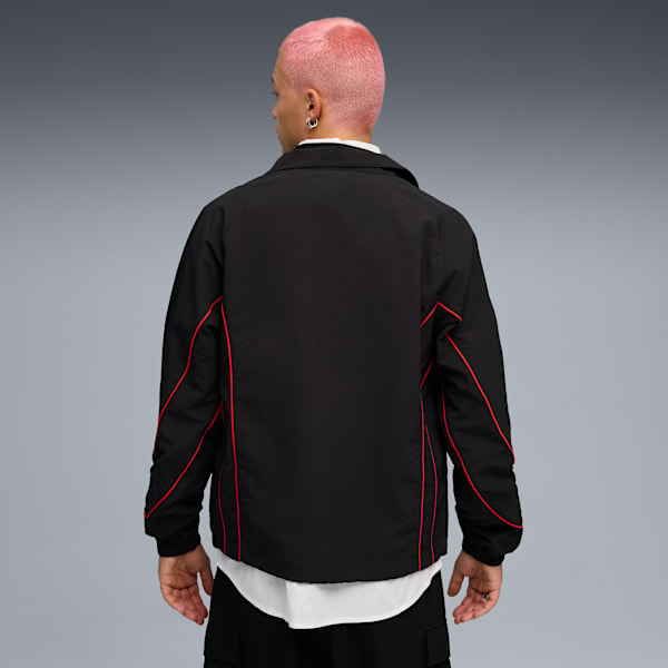 PUMATECH Track Jacket Men, PUMA Black-For All Time Red, extralarge