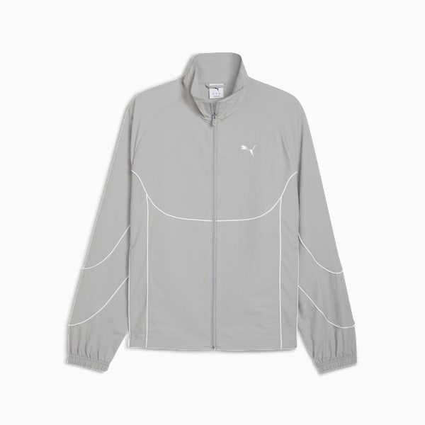 PUMATECH Track Jacket Men, Gray Echo-PUMA White, extralarge