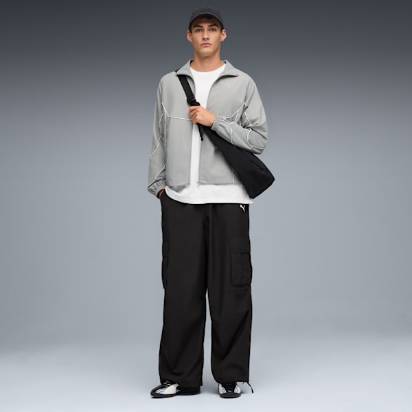 PUMATECH Track Jacket Men, Gray Echo-PUMA White, extralarge