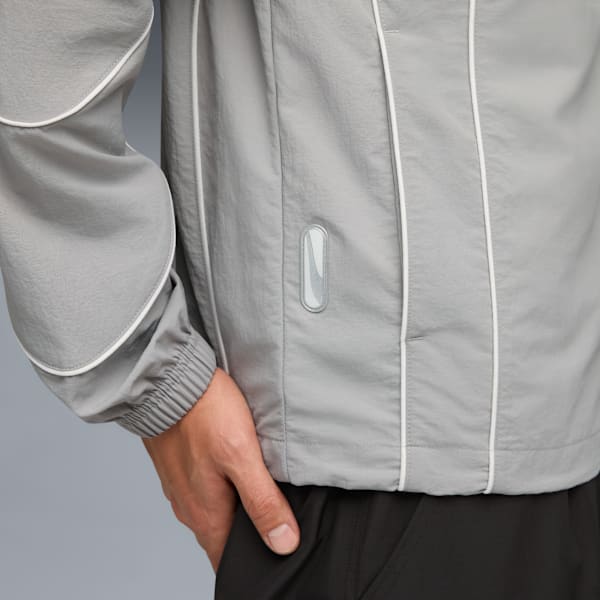 Chamarra PUMATECH para hombre, Gray Echo-PUMA White, extralarge
