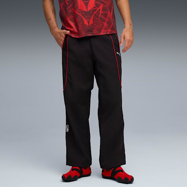 PUMATECH Relaxed Track Pants Men, PUMA Black-For All Time Red, extralarge