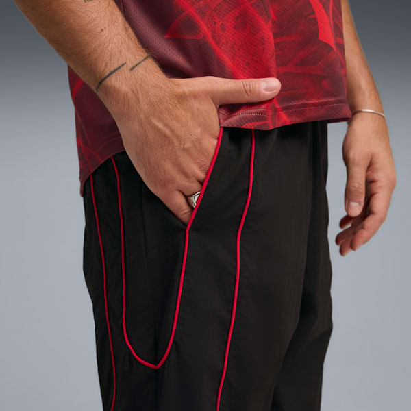 PUMATECH Relaxed Track Pants Men, PUMA Black-For All Time Red, extralarge