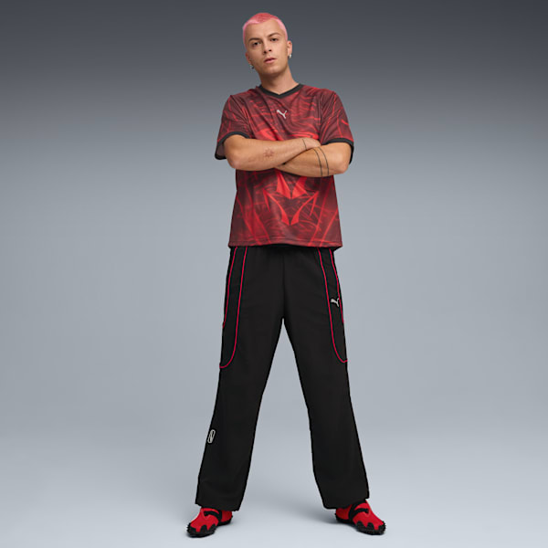 PUMATECH Relaxed Track Pants Men, PUMA Black-For All Time Red, extralarge