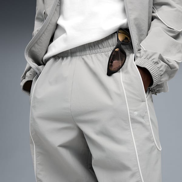 PUMATECH Relaxed Track Pants Men, Gray Echo-PUMA White, extralarge